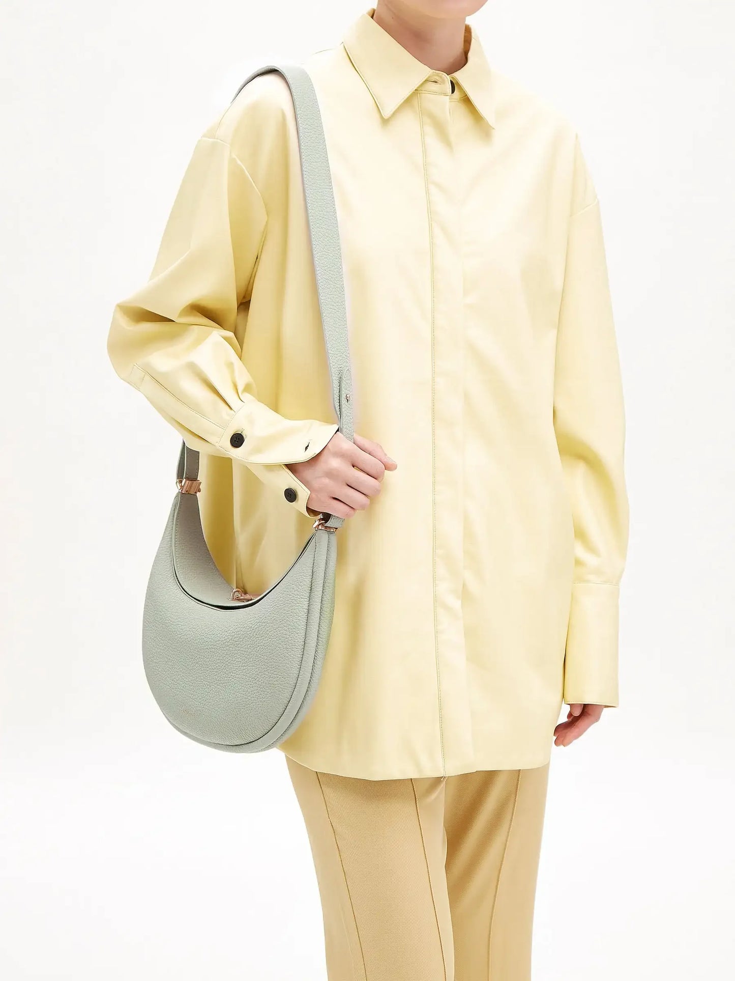 Luna 4-in-1 Travel Tote Original Women Leather Handbag Chic Elegant Half Moon Shoulder Bag Exquisite Cross Bag Mini Clutch