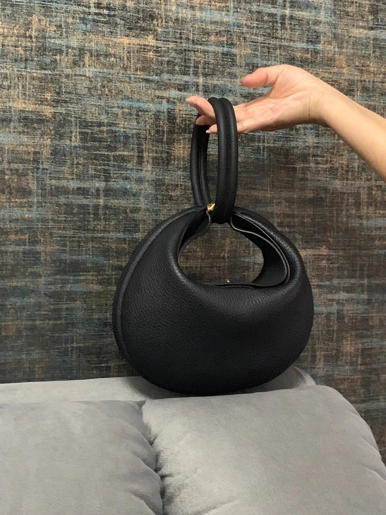 Luna 4-in-1 Travel Tote Original Women Leather Handbag Chic Elegant Half Moon Shoulder Bag Exquisite Cross Bag Mini Clutch