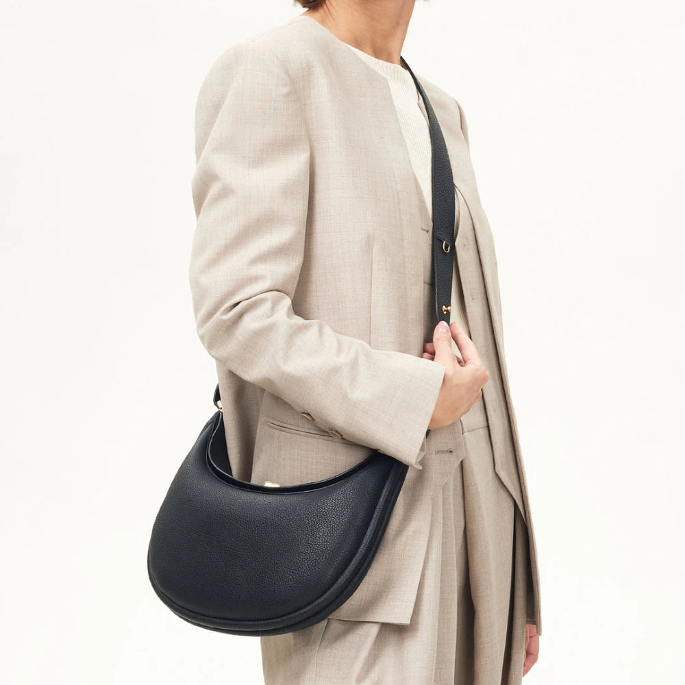 Luna 4-in-1 Travel Tote Original Women Leather Handbag Chic Elegant Half Moon Shoulder Bag Exquisite Cross Bag Mini Clutch