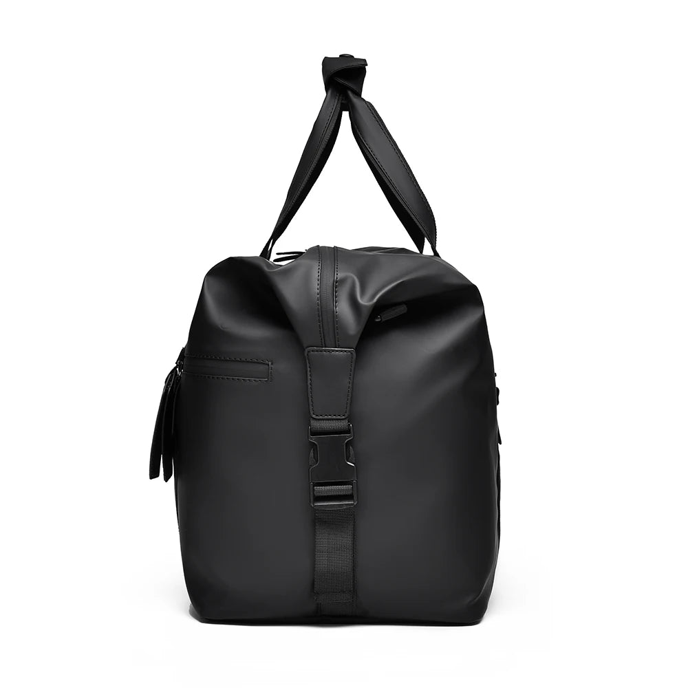 Men's Gym Bag - Black Adjustable Shoulder Strap Duffel Bag for Gym, Travel and Sports Lovers, Fitness Gear Bag