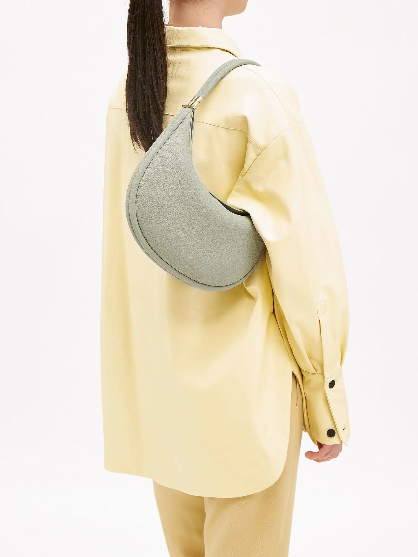 Luna 4-in-1 Travel Tote Original Women Leather Handbag Chic Elegant Half Moon Shoulder Bag Exquisite Cross Bag Mini Clutch