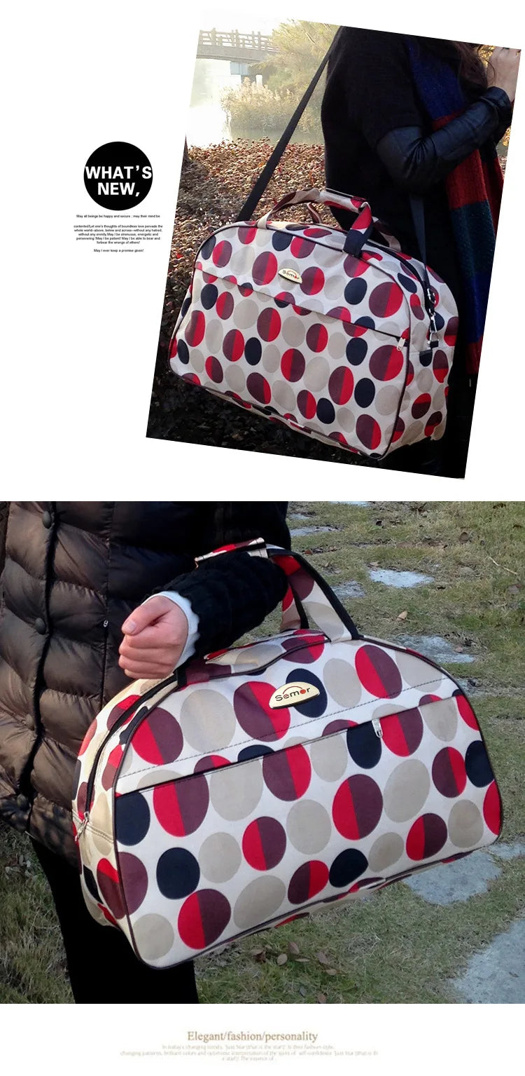 Hot Sale PU Leather Women Travel Duffel Bag for Men Large Capacity Waterproof Travel Bag Design Zipper Multifunction Luggage Bag
