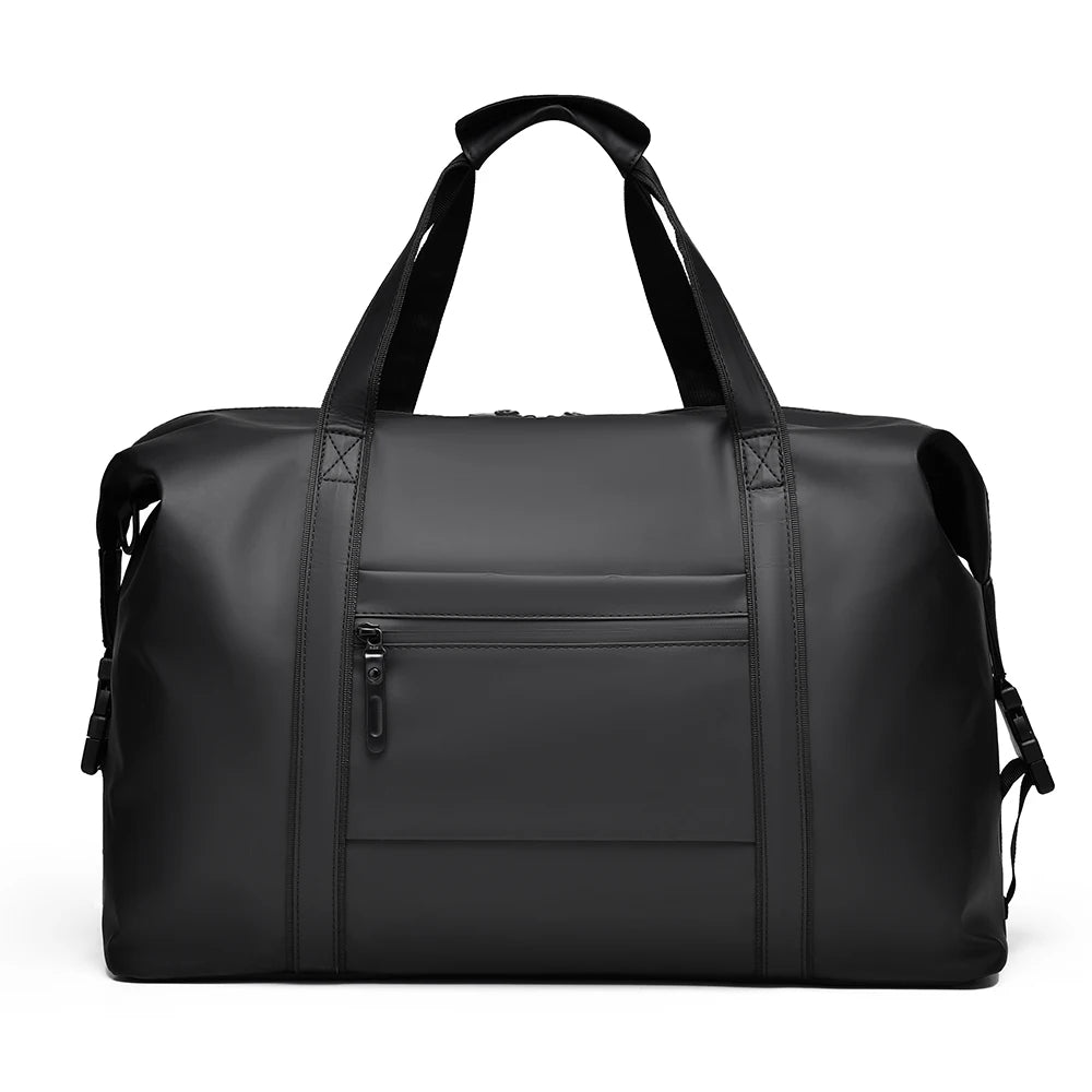 Men's Gym Bag - Black Adjustable Shoulder Strap Duffel Bag for Gym, Travel and Sports Lovers, Fitness Gear Bag